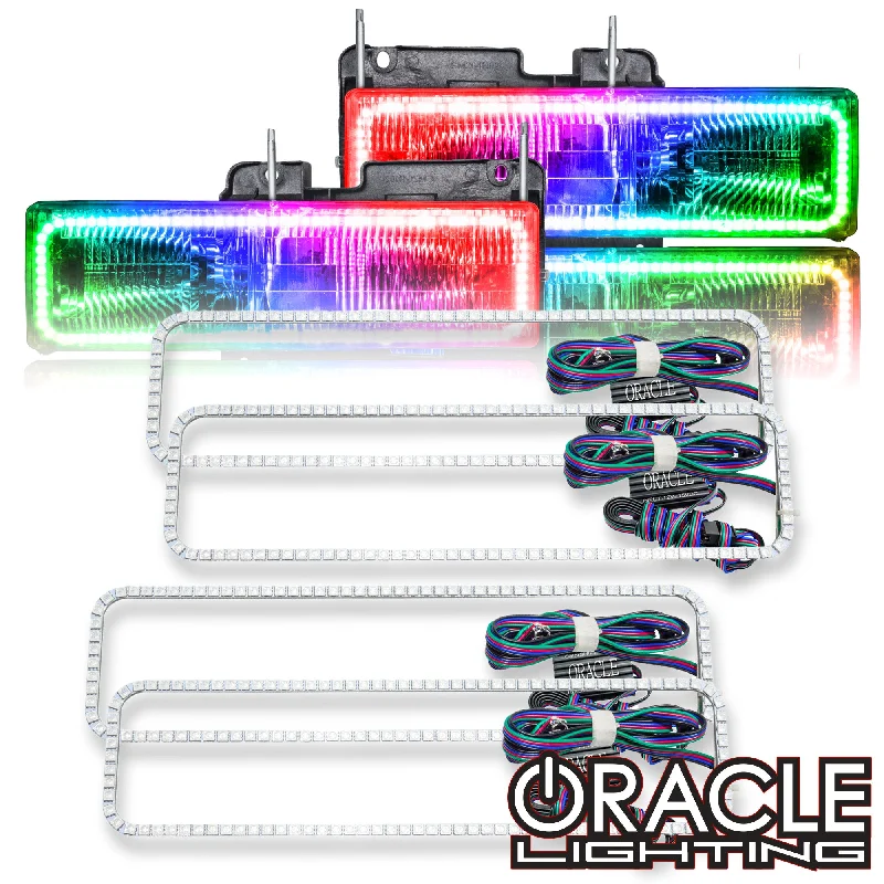 Track lighting with a decorative track designTrack lighting with a sleek profileORACLE Lighting 1995-2000 Chevrolet Tahoe LED Dual Headlight Halo Kit