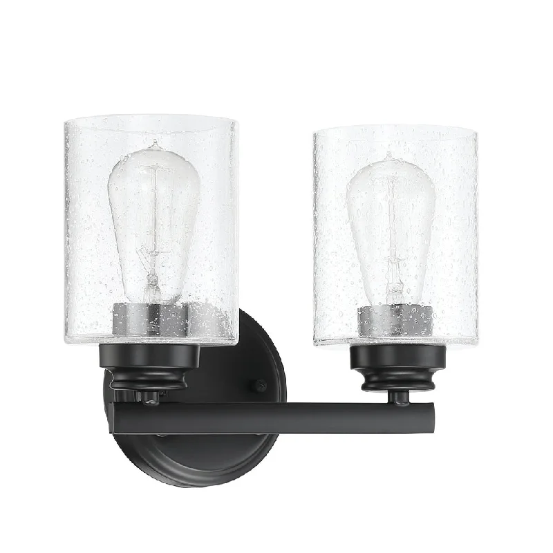 Industrial Lighting for Automotive Manufacturing PlantsBolden 2 Light Vanity in Flat Black