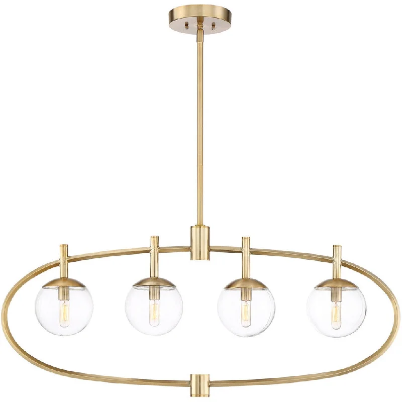 Industrial Wall - Mounted Lighting for Workshop WallsPiltz 4 Light Island in Satin Brass Industrial Wall - Mounted Lighting for Workshop WallsPiltz 4 Light Island in Satin Brass