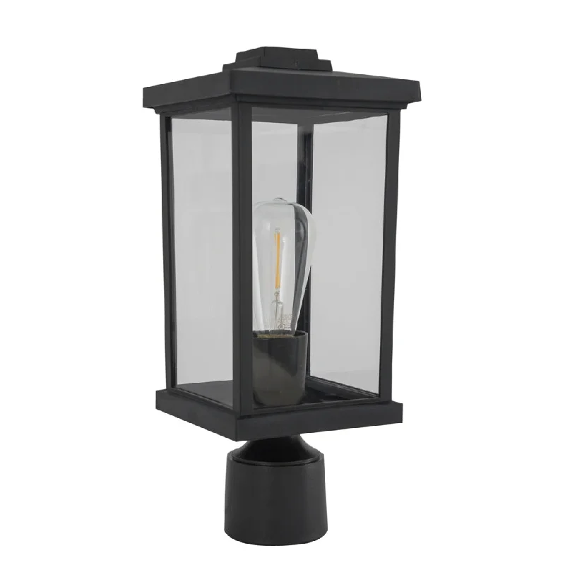 Waterproof Industrial Lighting for Wet AreasResilience 1 Light Post Mount in Textured Black Waterproof Industrial Lighting for Wet AreasResilience 1 Light Post Mount in Textured Black
