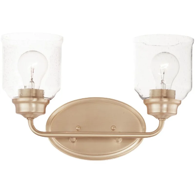 Industrial Ceiling - Mounted Lighting for Assembly PlantsAcadia 15 in. 2 Lights Vanity Light Gold finish Industrial Ceiling - Mounted Lighting for Assembly PlantsAcadia 15 in. 2 Lights Vanity Light Gold finish