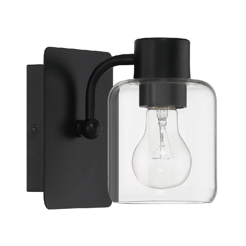 Low - Bay Industrial Lighting Fixtures for Small FactoriesRori 1 Light Wall Sconce in Flat Black Low - Bay Industrial Lighting Fixtures for Small FactoriesRori 1 Light Wall Sconce in Flat Black