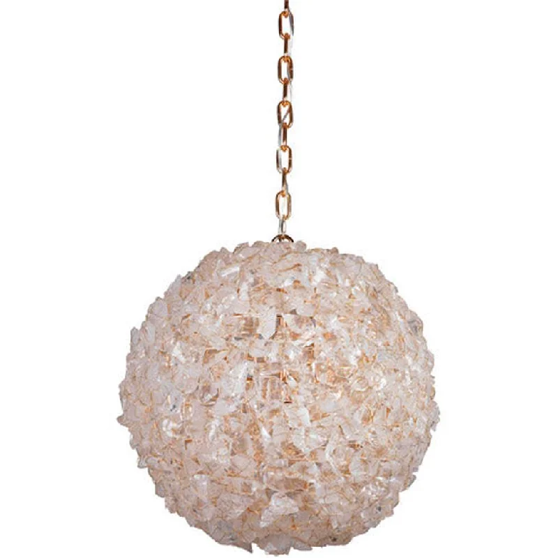 Low - Bay Industrial Lighting Fixtures for Small FactoriesRoxx 4 Light X-Large Pendant in Gilded w/Quartz Crystals Low - Bay Industrial Lighting Fixtures for Small FactoriesRoxx 4 Light X-Large Pendant in Gilded w/Quartz Crystals