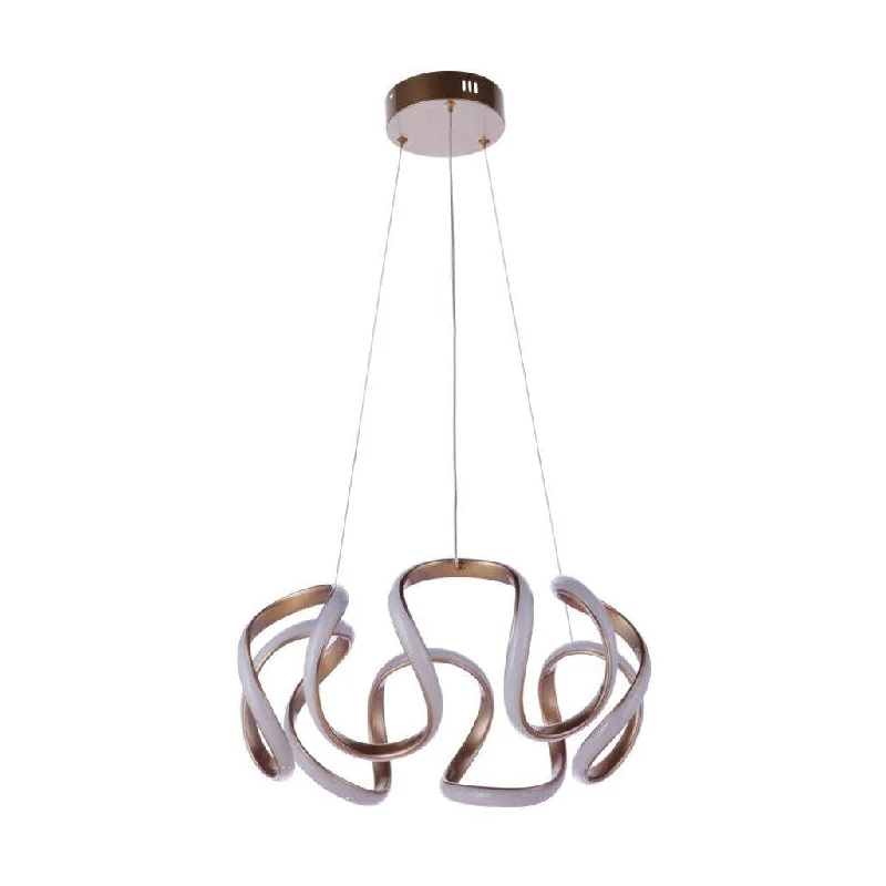Industrial Lighting for Woodworking FactoriesPulse Dimmable LED Pendant in Chapagne Brass Industrial Lighting for Woodworking FactoriesPulse Dimmable LED Pendant in Chapagne Brass