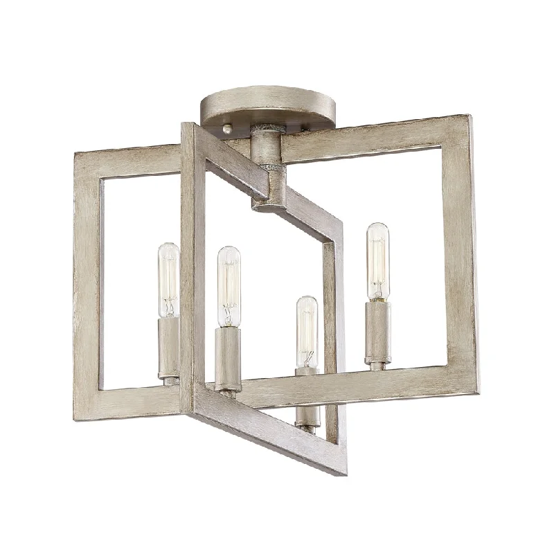 High - Bay LED Industrial Lighting for WarehousesPortrait 4 Light Semi Flush in Gold Twilight High - Bay LED Industrial Lighting for WarehousesPortrait 4 Light Semi Flush in Gold Twilight