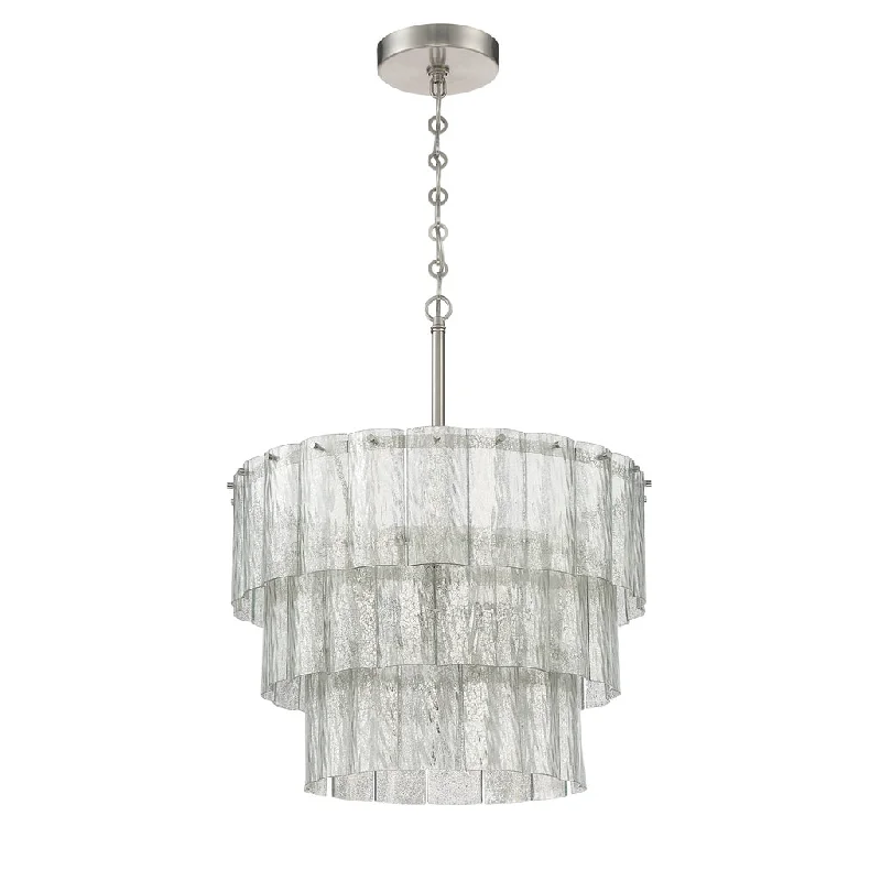 Waterproof Industrial Lighting for Wet AreasMuseo 9 Light Pendant in Brushed Polished Nickel