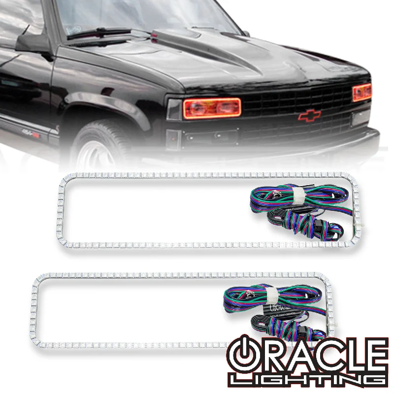 Track lighting with a brushed nickel finishTrack lighting with a long - lasting lifespanORACLE Lighting 1995-2000 Chevrolet Tahoe LED Headlight Halo Kit