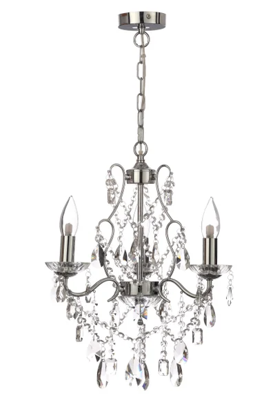 Track lighting with a sleek profileWhite track lighting for a clean lookAnnalee 3/5/8Lt Chandelier IP44 - Premium Chrome