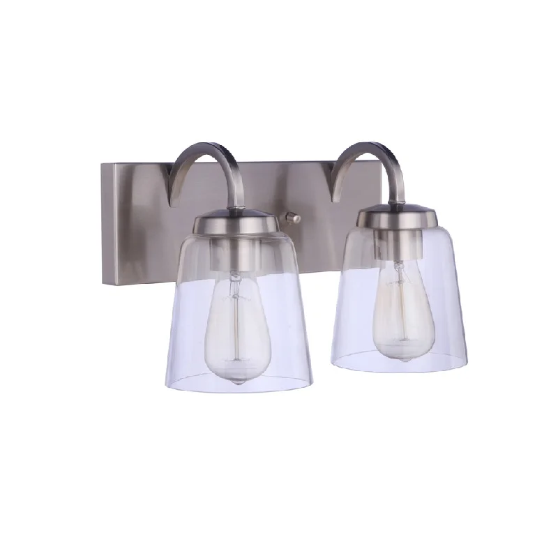 Industrial Lighting for Automotive Manufacturing PlantsElsa 2 Light Vanity in Brushed Polished Nickel Industrial Lighting for Automotive Manufacturing PlantsElsa 2 Light Vanity in Brushed Polished Nickel