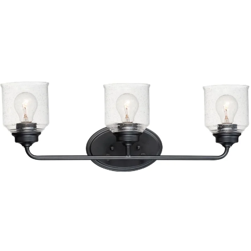 Industrial Emergency Lighting for Safety in FactoriesAcadia 25 in. 3 Lights Vanity Light Black Finish Industrial Emergency Lighting for Safety in FactoriesAcadia 25 in. 3 Lights Vanity Light Black Finish