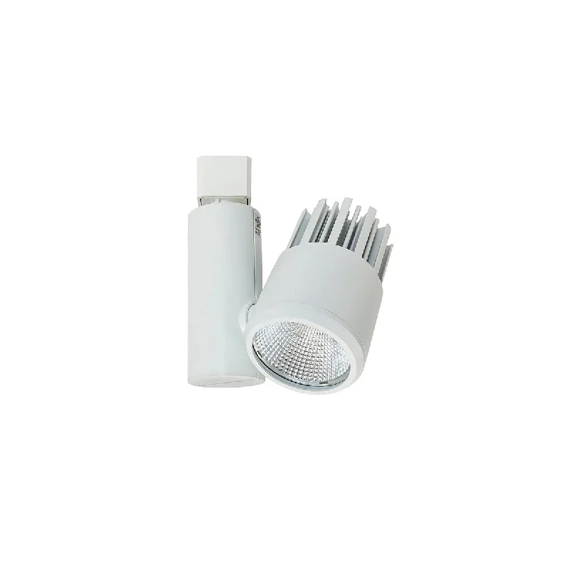 Industrial Ceiling - Mounted Lighting for Assembly PlantsAiden LED Track Head 15W 1300 Lumens 3000K, Halo, 19° / 40°, White Industrial Ceiling - Mounted Lighting for Assembly PlantsAiden LED Track Head 15W 1300 Lumens 3000K, Halo, 19° / 40°, White