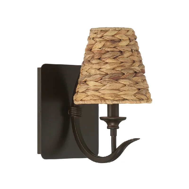 Low - Bay Industrial Lighting Fixtures for Small FactoriesKokomo 1 Light Wall Sconce in Aged Bronze Brushed Low - Bay Industrial Lighting Fixtures for Small FactoriesKokomo 1 Light Wall Sconce in Aged Bronze Brushed