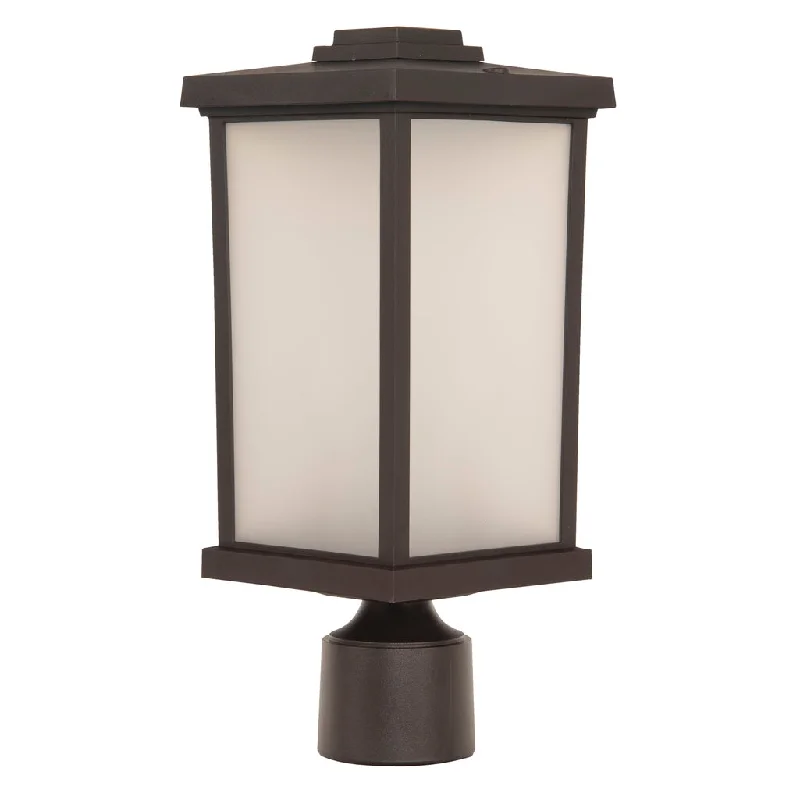 Dimmable Industrial Lighting for Ambiance ControlResilience 1 Light Outdoor Post Mount in Bronze Dimmable Industrial Lighting for Ambiance ControlResilience 1 Light Outdoor Post Mount in Bronze