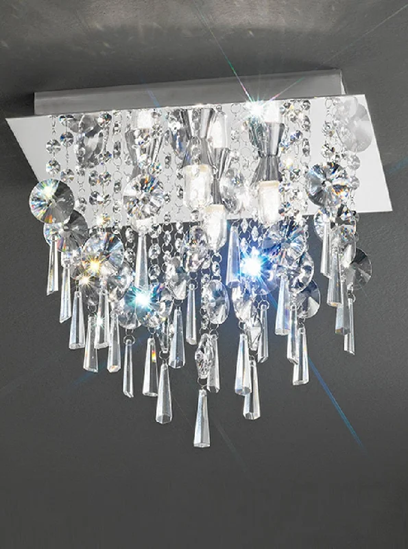 Track lighting for replacing old fluorescent fixturesTrack lighting with a sleek profileVenus Crystal Bathroom Flush Light IP44 - Various Sizes Track lighting for replacing old fluorescent fixturesTrack lighting with a sleek profileVenus Crystal Bathroom Flush Light IP44 - Various Sizes