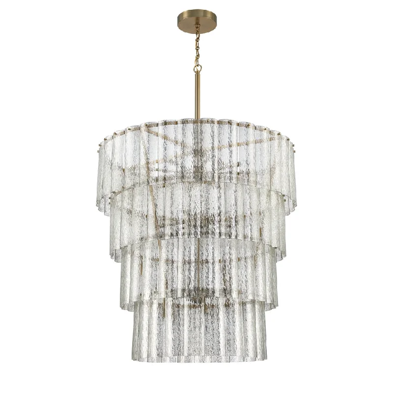 Low - Bay Industrial Lighting Fixtures for Small FactoriesMuseo 28 Light Chandelier in Satin Brass Low - Bay Industrial Lighting Fixtures for Small FactoriesMuseo 28 Light Chandelier in Satin Brass