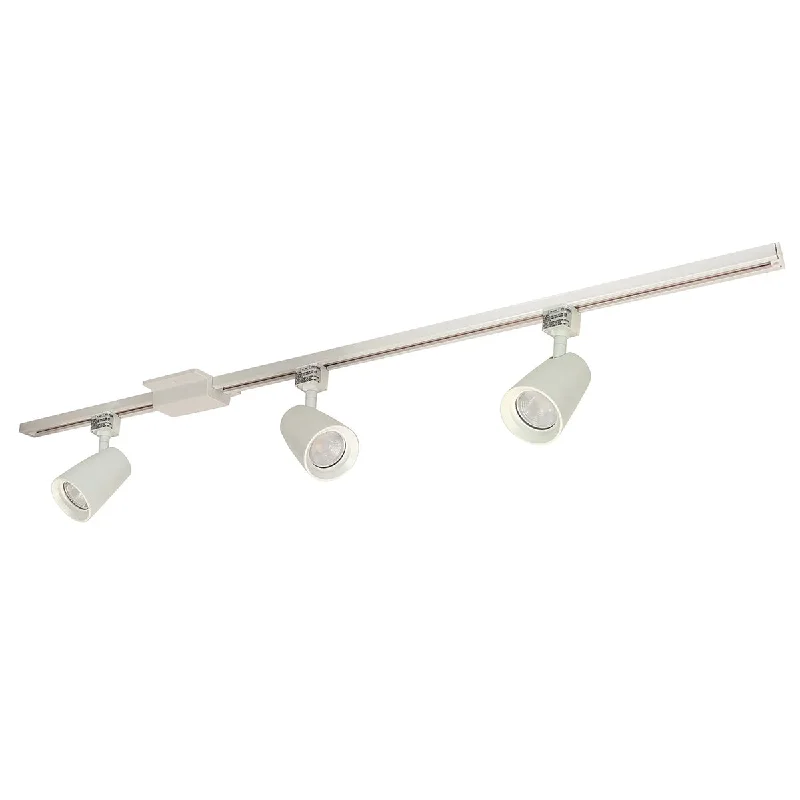 Shock - Resistant Industrial Lighting for Vibrating Machinery AreasMac XL 4ft 3 Lights LED Track Kit 54W 3800 Lumens 2700K, Halo, 24° / 56°, White