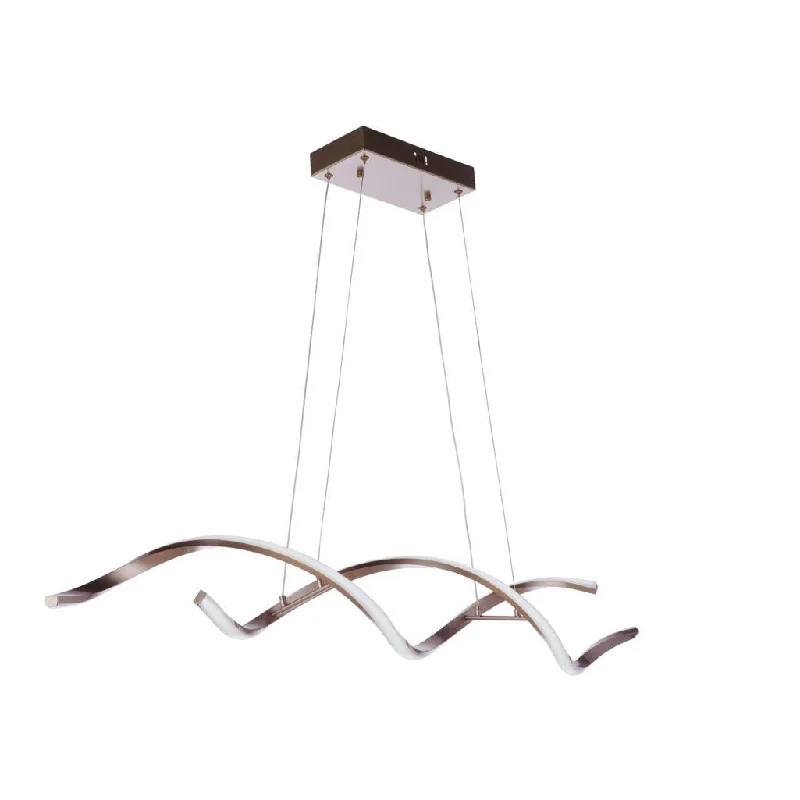 Energy - Efficient Industrial Lighting for Cost - SavingsPulse Dimmable LED Island in Champagne Brass Energy - Efficient Industrial Lighting for Cost - SavingsPulse Dimmable LED Island in Champagne Brass