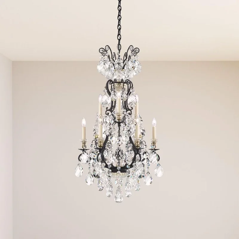 Industrial Ceiling - Mounted Lighting for Assembly PlantsRenaissance 10 Light Heirloom Bronze Chandelier with Heritage Crystal Industrial Ceiling - Mounted Lighting for Assembly PlantsRenaissance 10 Light Heirloom Bronze Chandelier with Heritage Crystal