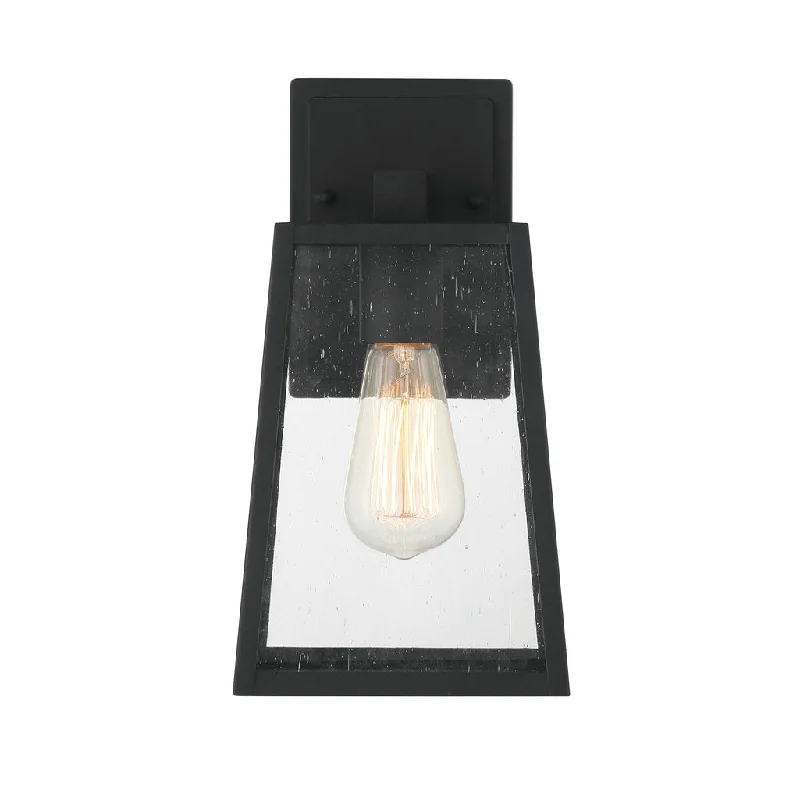 High - Bay LED Industrial Lighting for WarehousesDunn 1 Light Medium Outdoor Wall Lantern in Textured Black High - Bay LED Industrial Lighting for WarehousesDunn 1 Light Medium Outdoor Wall Lantern in Textured Black