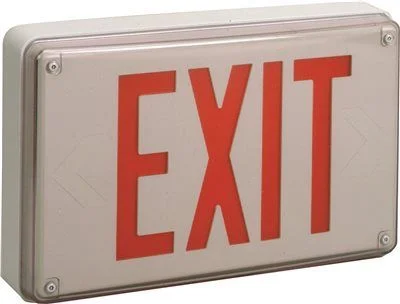 Track lighting for enhancing the architectureTrack lighting for replacing old fluorescent fixturesExtreme Cast-Aluminum Vandal-Resistant Exit Sign Red