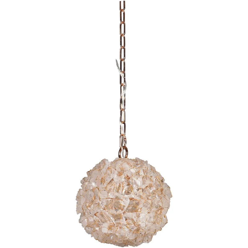 Industrial Emergency Lighting for Safety in FactoriesRoxx 1 Light Medium Pendant in Gilded w/Quartz Crystals Industrial Emergency Lighting for Safety in FactoriesRoxx 1 Light Medium Pendant in Gilded w/Quartz Crystals