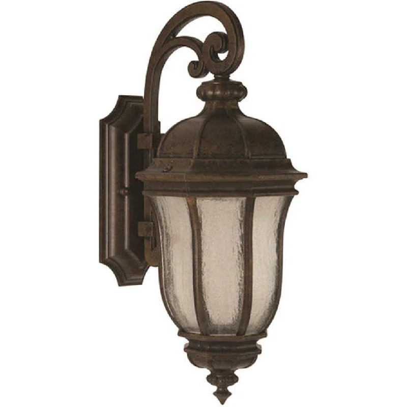 Industrial Area Lighting for Large Open SpacesHarper 2 Light Medium Outdoor Wall Lantern in Peruvian Bronze Outdoor
