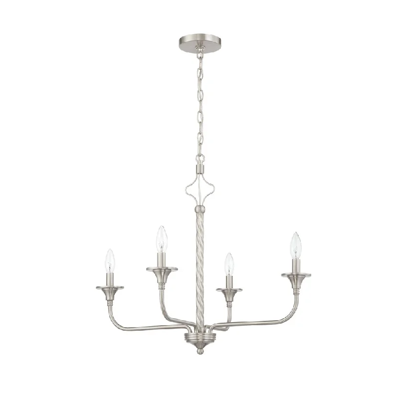 Industrial Pendant Lighting for Machine ShopsJolenne 4 Light Chandelier in Brushed Polished Nickel Industrial Pendant Lighting for Machine ShopsJolenne 4 Light Chandelier in Brushed Polished Nickel