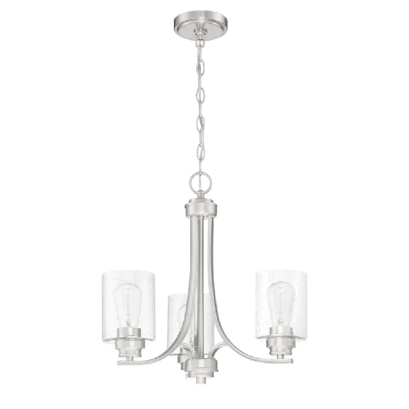 Low - Bay Industrial Lighting Fixtures for Small FactoriesBolden 3 Light Chandelier in Brushed Polished Nickel Low - Bay Industrial Lighting Fixtures for Small FactoriesBolden 3 Light Chandelier in Brushed Polished Nickel