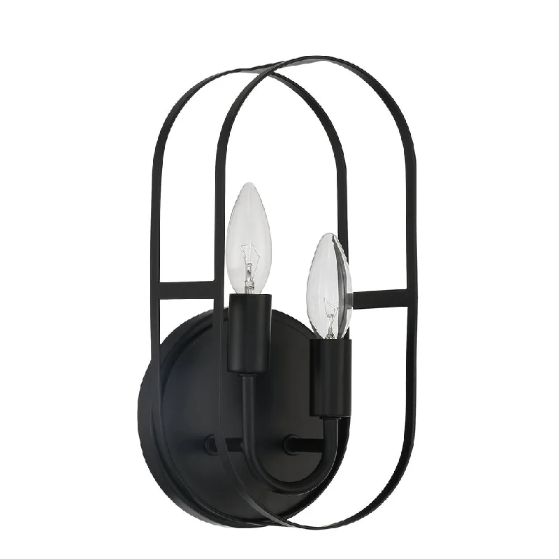 Industrial Lighting for Pharmaceutical ManufacturingMindful 2 Light Sconce in Flat Black Industrial Lighting for Pharmaceutical ManufacturingMindful 2 Light Sconce in Flat Black