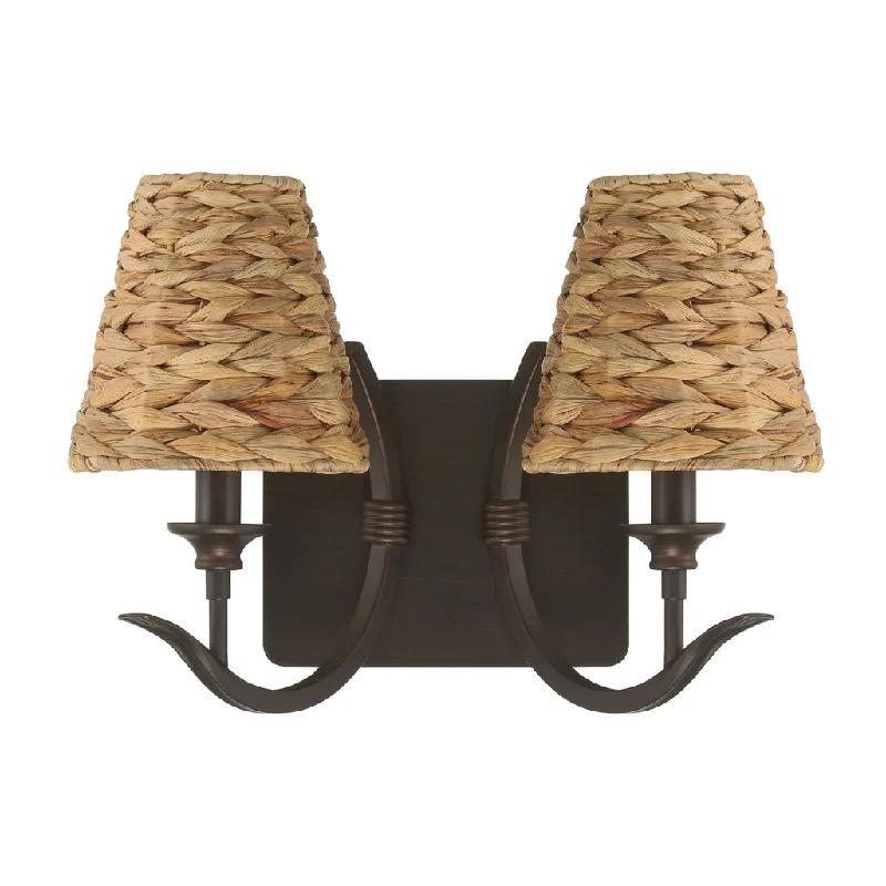 Industrial Lighting for Furniture FactoriesKokomo 2 Light Wall Sconce in Aged Bronze Brushed