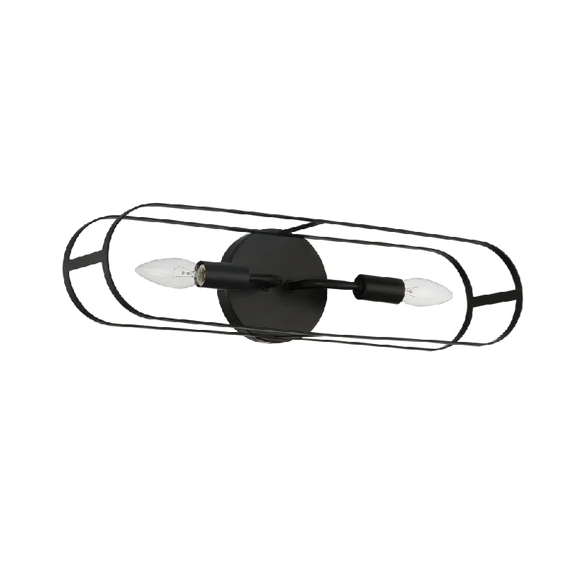 Color - Tunable Industrial Lighting for Special ApplicationsMindful 2 Light Linear Sconce in Flat Black Color - Tunable Industrial Lighting for Special ApplicationsMindful 2 Light Linear Sconce in Flat Black