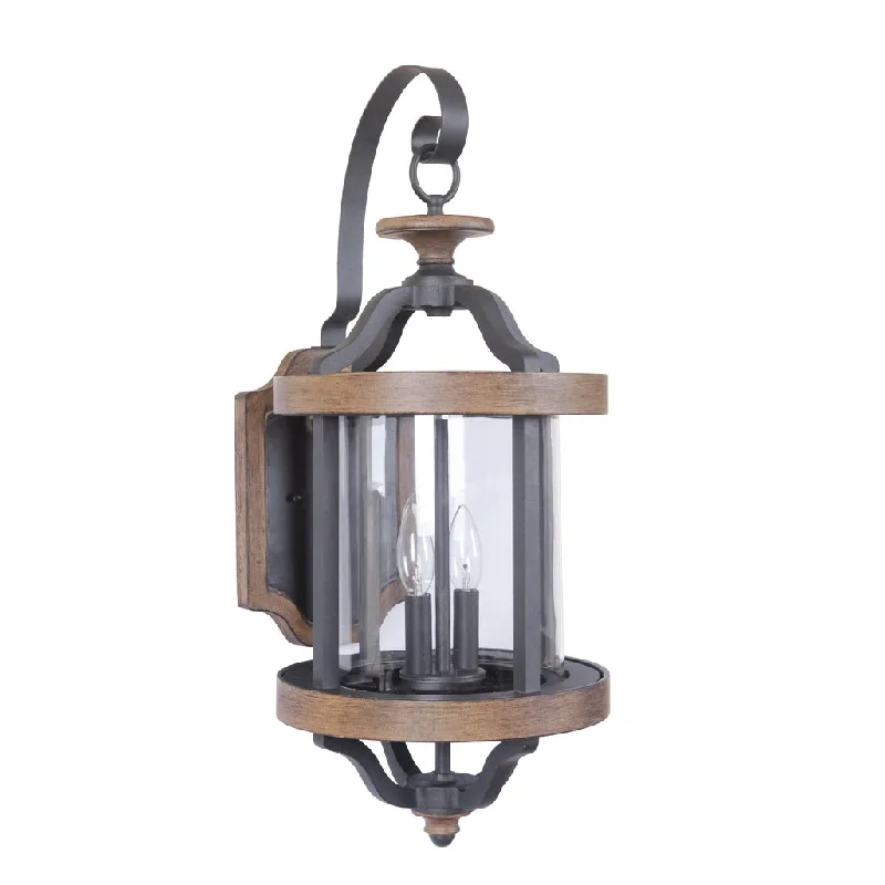 Industrial Lighting for Chemical PlantsAshwood 2 Light Large Outdoor Wall Lantern in Textured Black/Whiskey Barrel Industrial Lighting for Chemical PlantsAshwood 2 Light Large Outdoor Wall Lantern in Textured Black/Whiskey Barrel