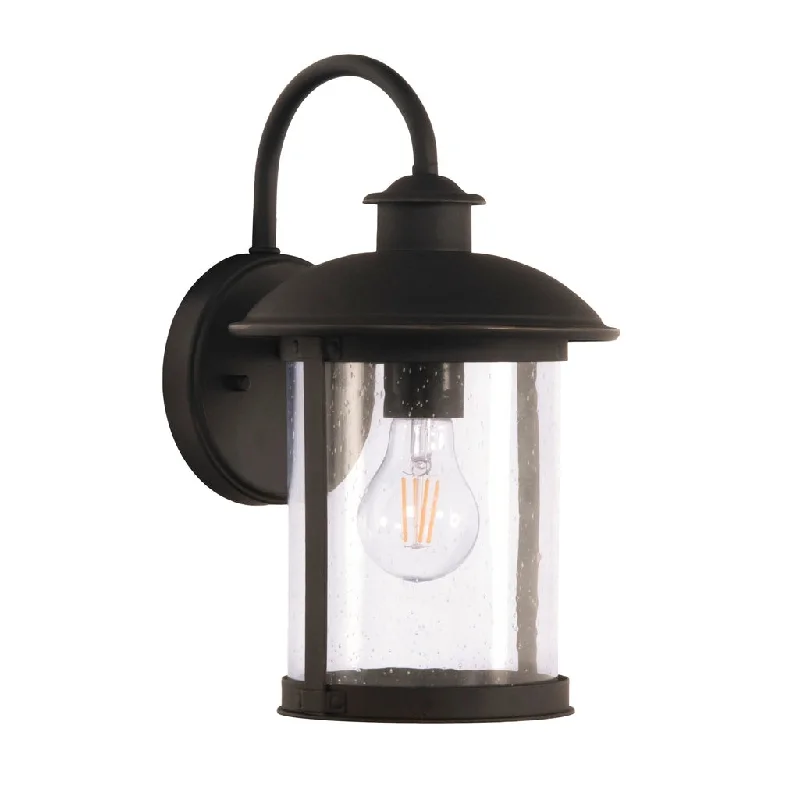 Industrial Lighting for Chemical PlantsO'Fallon 1 Light Small Outdoor Wall Lantern in Dark Bronze Gilded Industrial Lighting for Chemical PlantsO'Fallon 1 Light Small Outdoor Wall Lantern in Dark Bronze Gilded