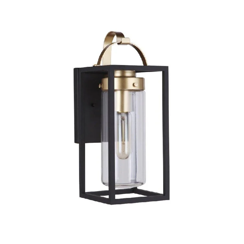 Industrial Lighting for Food Processing FactoriesNeo 1 Light Small Outdoor Wall Lantern in Midnight/Satin Brass Industrial Lighting for Food Processing FactoriesNeo 1 Light Small Outdoor Wall Lantern in Midnight/Satin Brass
