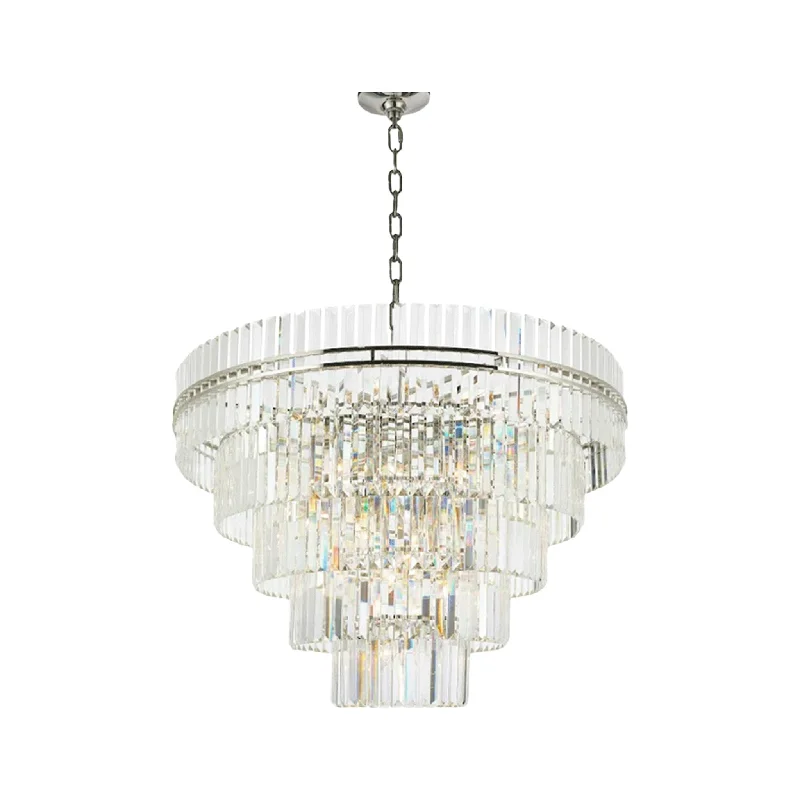 Chandeliers with Adjustable Arms for Directional LightingChandeliers with Adjustable Arms for Directional LightingAshton Collection - Five Tier Chandelier - 120cm - Polished Nickel Chandeliers with Adjustable Arms for Directional LightingChandeliers with Adjustable Arms for Directional LightingAshton Collection - Five Tier Chandelier - 120cm - Polished Nickel
