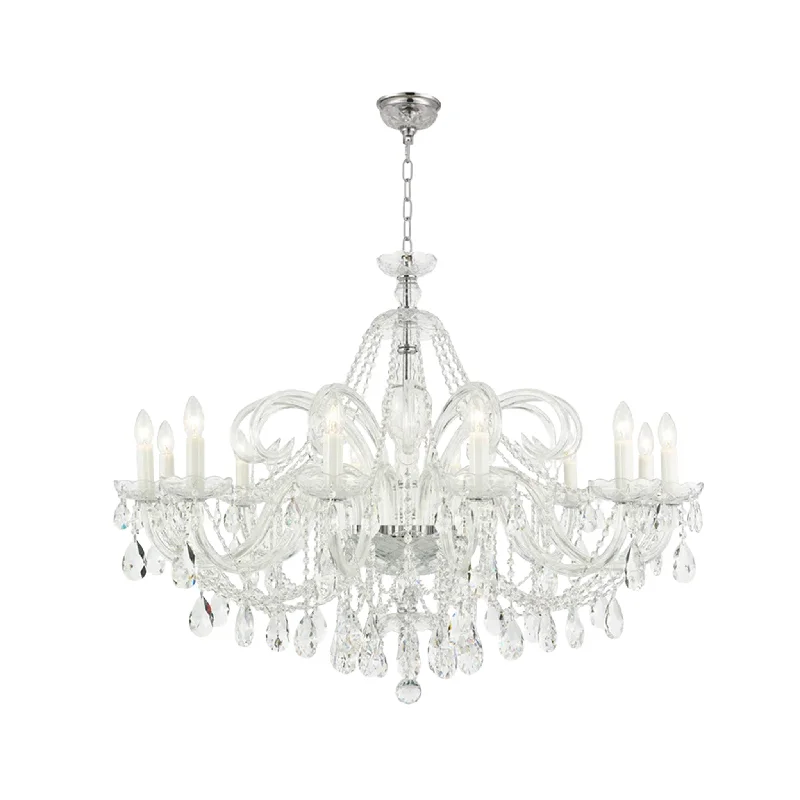 Large Chandeliers for Grand Halls and FoyersLarge Chandeliers for Grand Halls and FoyersBohemian Prague 12 Arm Crystal Chandelier - Chrome Fixtures Large Chandeliers for Grand Halls and FoyersLarge Chandeliers for Grand Halls and FoyersBohemian Prague 12 Arm Crystal Chandelier - Chrome Fixtures