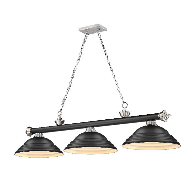 LED Chandeliers for Energy - Efficient LightingLED Chandeliers for Energy - Efficient LightingCordon 3 Light Billiard - Matte Black + Brushed Nickel LED Chandeliers for Energy - Efficient LightingLED Chandeliers for Energy - Efficient LightingCordon 3 Light Billiard - Matte Black + Brushed Nickel