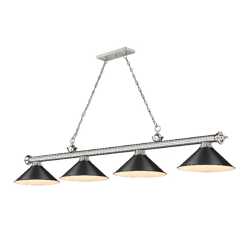 Rustic Wood Chandeliers for Country - Style HousesRustic Wood Chandeliers for Country - Style HousesCordon 4 Light Billiard - Brushed Nickel Rustic Wood Chandeliers for Country - Style HousesRustic Wood Chandeliers for Country - Style HousesCordon 4 Light Billiard - Brushed Nickel