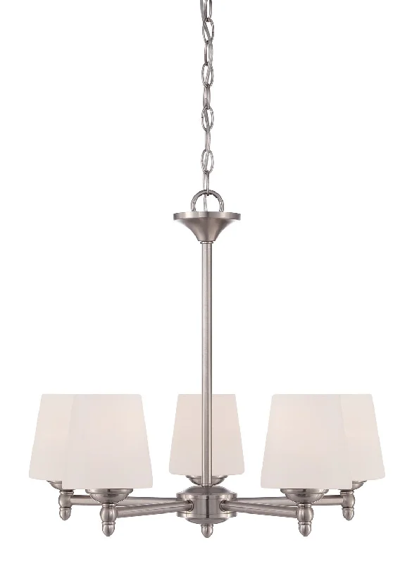 Ceiling - Mounted Chandeliers for Standard CeilingsCeiling - Mounted Chandeliers for Standard CeilingsDesigners Fountain Darcy 15006-5-35 Chandelier Light - Brushed Nickel