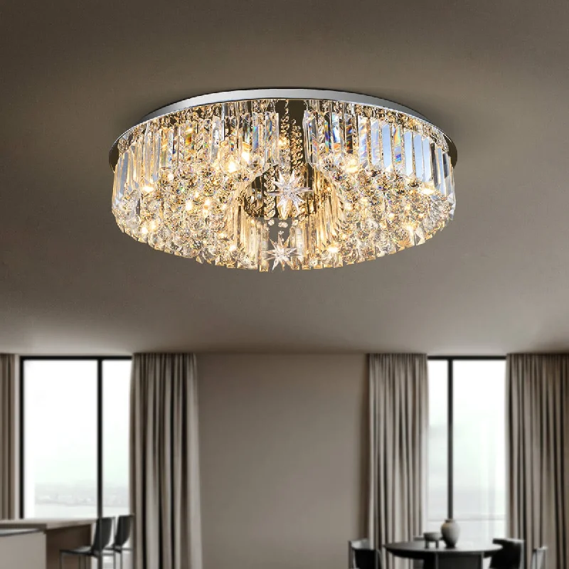 Ceiling - Mounted Chandeliers for Standard CeilingsCeiling - Mounted Chandeliers for Standard CeilingsElegant Moons and Stars Crystal  Chandelier - Ceiling Light