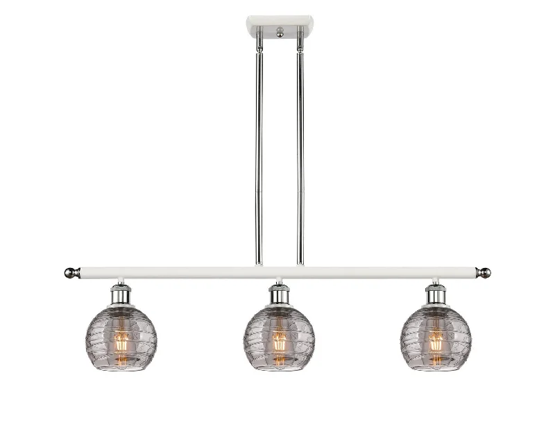Chandeliers with Murano Glass for a High - End Artistic TouchChandeliers with Murano Glass for a High - End Artistic TouchInnovations Ballston 516-3I-WPC-G1213-6SM Chandelier Light - White and Polished Chrome