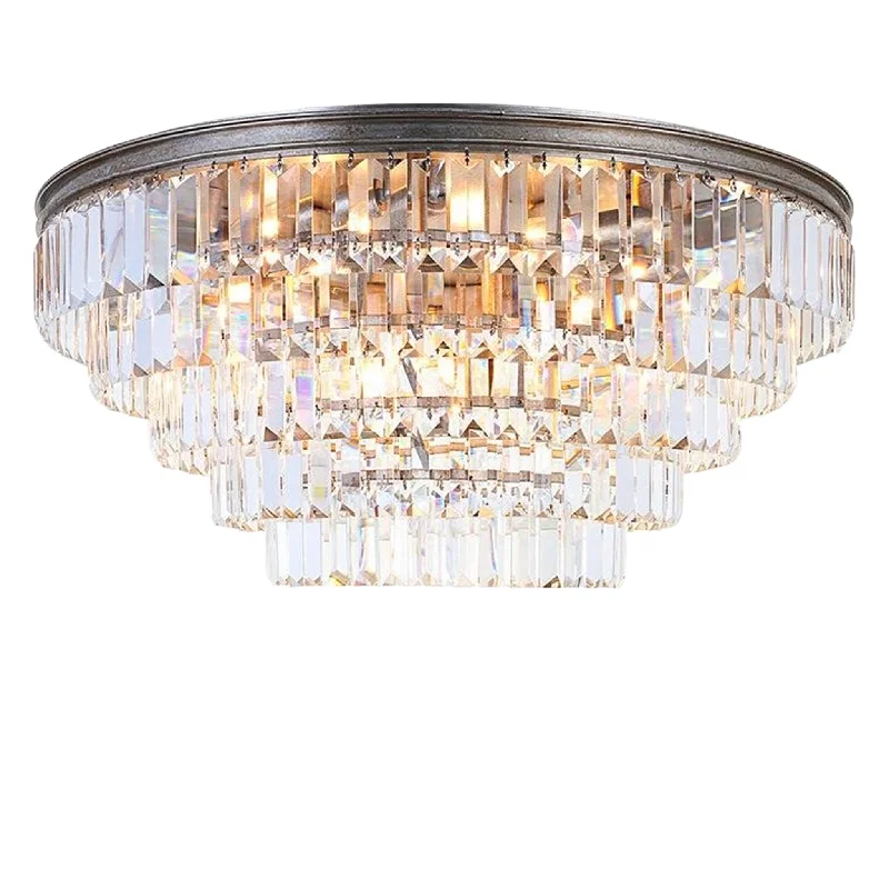 Incandescent Chandeliers for a Warm and Traditional GlowIncandescent Chandeliers for a Warm and Traditional GlowJordan Collection - Flush Mount Chandelier - 70cm - Champagne