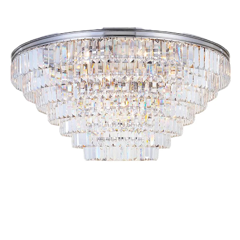 Chandeliers with Candle - Style Bulbs for a Classic AestheticChandeliers with Candle - Style Bulbs for a Classic AestheticJordan Collection - Flush Mount Chandelier - 90cm - Nickel Plated Chandeliers with Candle - Style Bulbs for a Classic AestheticChandeliers with Candle - Style Bulbs for a Classic AestheticJordan Collection - Flush Mount Chandelier - 90cm - Nickel Plated