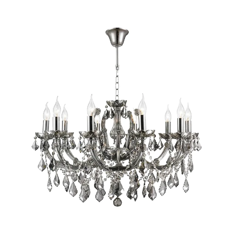 Chandeliers with Adjustable Height for Custom InstallationChandeliers with Adjustable Height for Custom InstallationMaria Theresa Crystal Chandelier Grande 10 Light - SMOKE Chandeliers with Adjustable Height for Custom InstallationChandeliers with Adjustable Height for Custom InstallationMaria Theresa Crystal Chandelier Grande 10 Light - SMOKE