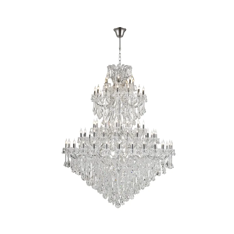 Large Chandeliers for Grand Halls and FoyersLarge Chandeliers for Grand Halls and FoyersMaria Theresa Crystal Chandelier Grande 84 Light- CHROME