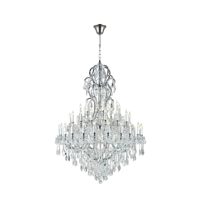 French Country Chandeliers with a Romantic AuraFrench Country Chandeliers with a Romantic AuraMaria Theresa Crystal Chandelier Royal 48 Light - CHROME French Country Chandeliers with a Romantic AuraFrench Country Chandeliers with a Romantic AuraMaria Theresa Crystal Chandelier Royal 48 Light - CHROME