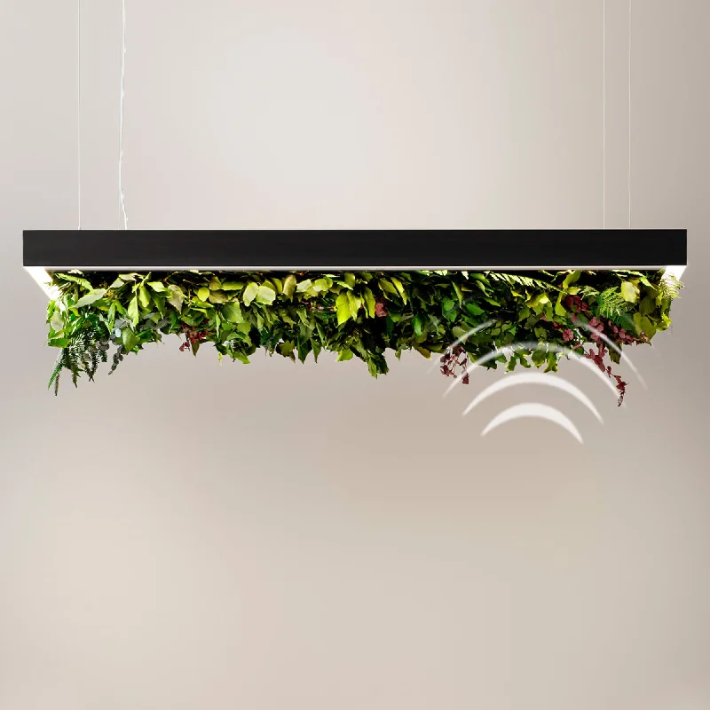 Chandeliers with Metal Frames in Copper FinishChandeliers with Metal Frames in Copper FinishMeeting Silence Leaf Acoustic Suspension