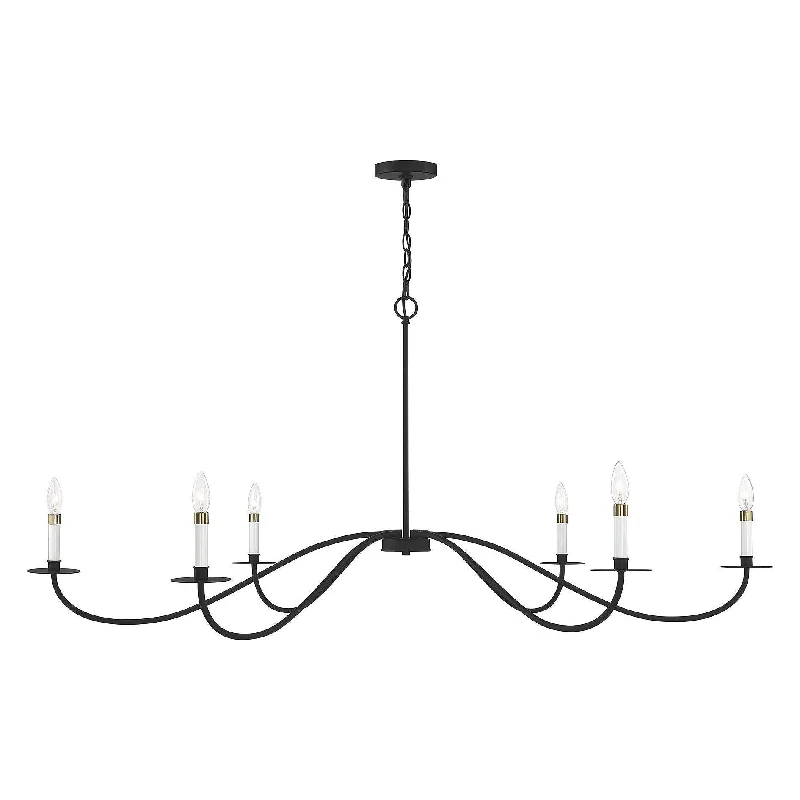 Chandeliers with Metal Frames in Black FinishChandeliers with Metal Frames in Black Finish6-Light Chandelier Chandeliers with Metal Frames in Black FinishChandeliers with Metal Frames in Black Finish6-Light Chandelier