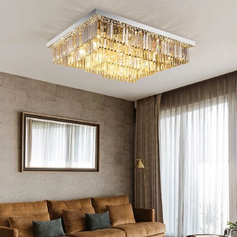 Chandeliers with Dimmable Lights for Ambiance ControlChandeliers with Dimmable Lights for Ambiance ControlModern Vertical Bar Rectangular Crystal Chandelier - Four Layers Ceiling Light Chandeliers with Dimmable Lights for Ambiance ControlChandeliers with Dimmable Lights for Ambiance ControlModern Vertical Bar Rectangular Crystal Chandelier - Four Layers Ceiling Light