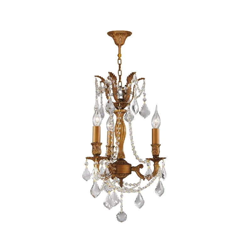 Incandescent Chandeliers for a Warm and Traditional GlowIncandescent Chandeliers for a Warm and Traditional GlowMONACO 3 Arm Chandelier - French Gold